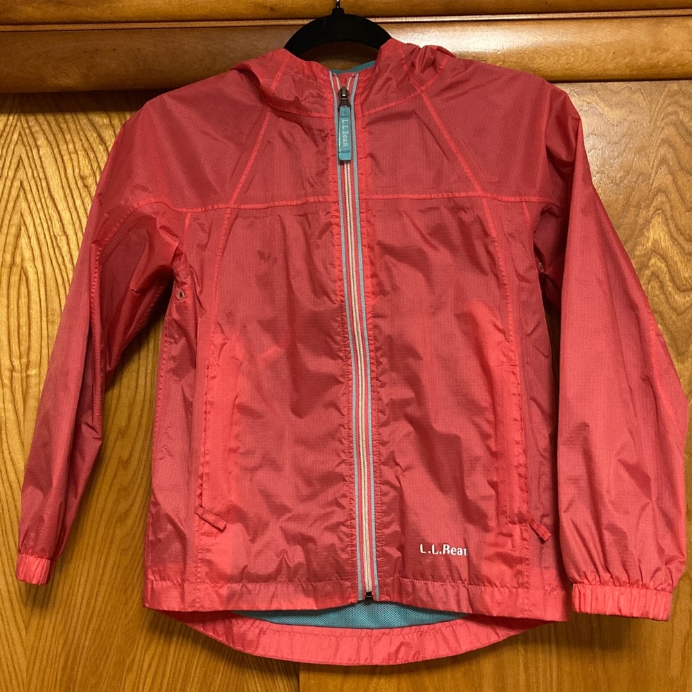 Kids L.L. Bean Vibrant Coral Windbreaker